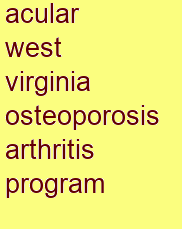 acular west virginia osteoporosis & arthritis program