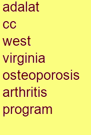 adalat cc west virginia osteoporosis & arthritis program