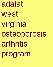 adalat west virginia osteoporosis & arthritis program