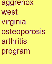 aggrenox west virginia osteoporosis & arthritis program