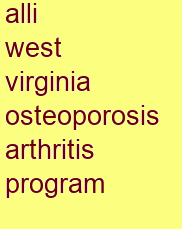 alli west virginia osteoporosis & arthritis program