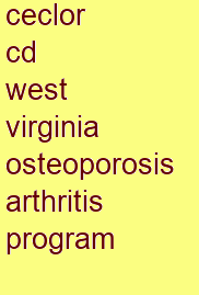 ceclor cd west virginia osteoporosis & arthritis program