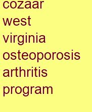 cozaar west virginia osteoporosis & arthritis program