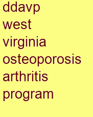 ddavp west virginia osteoporosis & arthritis program