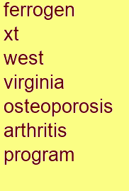 ferrogen xt west virginia osteoporosis & arthritis program