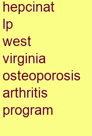 hepcinat lp west virginia osteoporosis & arthritis program