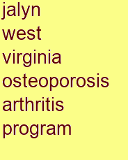 jalyn west virginia osteoporosis & arthritis program