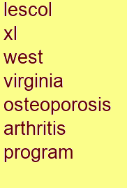 lescol xl west virginia osteoporosis & arthritis program