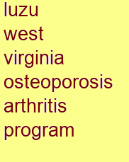 luzu west virginia osteoporosis & arthritis program