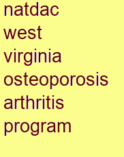 natdac west virginia osteoporosis & arthritis program