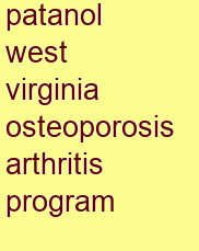 patanol west virginia osteoporosis & arthritis program