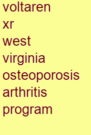 voltaren xr west virginia osteoporosis & arthritis program