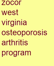 zocor west virginia osteoporosis & arthritis program